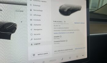 Tesla Model 3 SR+ 2020 Noir complet