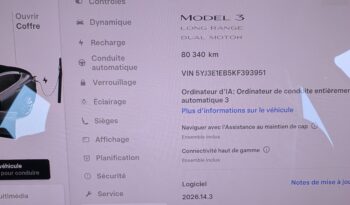 Tesla Model 3 LR  Dual 2019 Charcoal complet